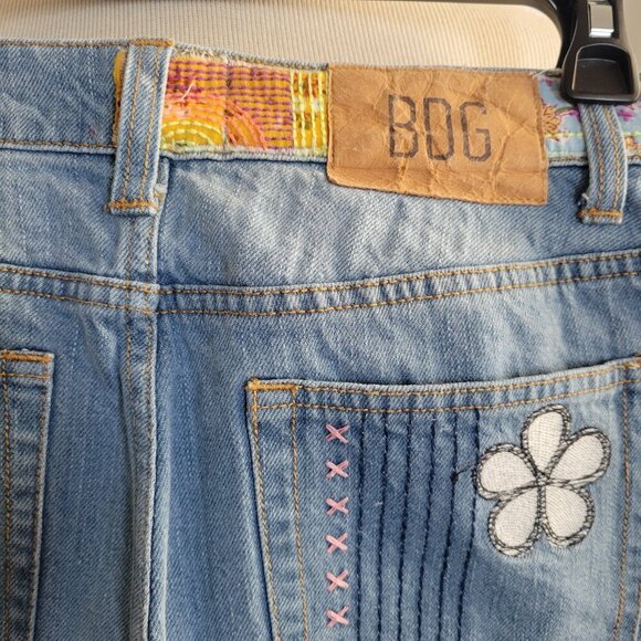 BDG High-Waisted Flare Jean-Urban Outfitters-Patch-Crochet-Embroider (Size: 27X) - Picture 7 of 13